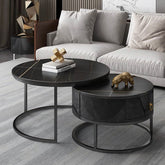 Black Marble Coffee Table set